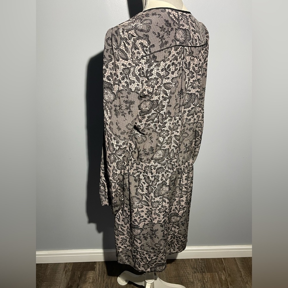 Rebecca Taylor Black and Cream Lace Dress - Picture 3 of 13